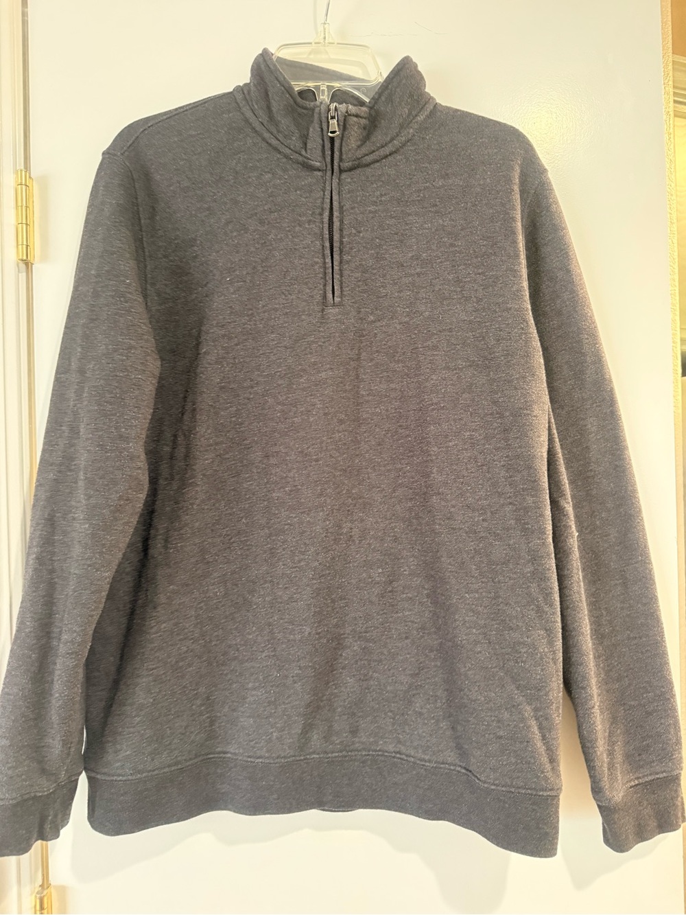 croft & barrow Dark Gray Half-Zip Pullover Sweater